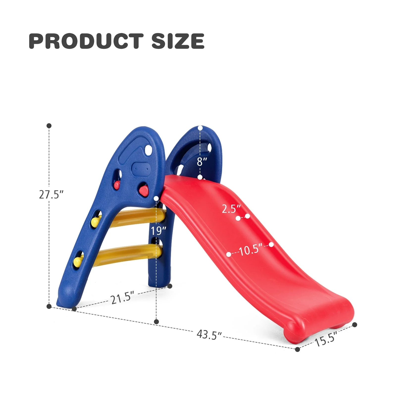 2 Step Children Folding Plastic Slide - Image 5