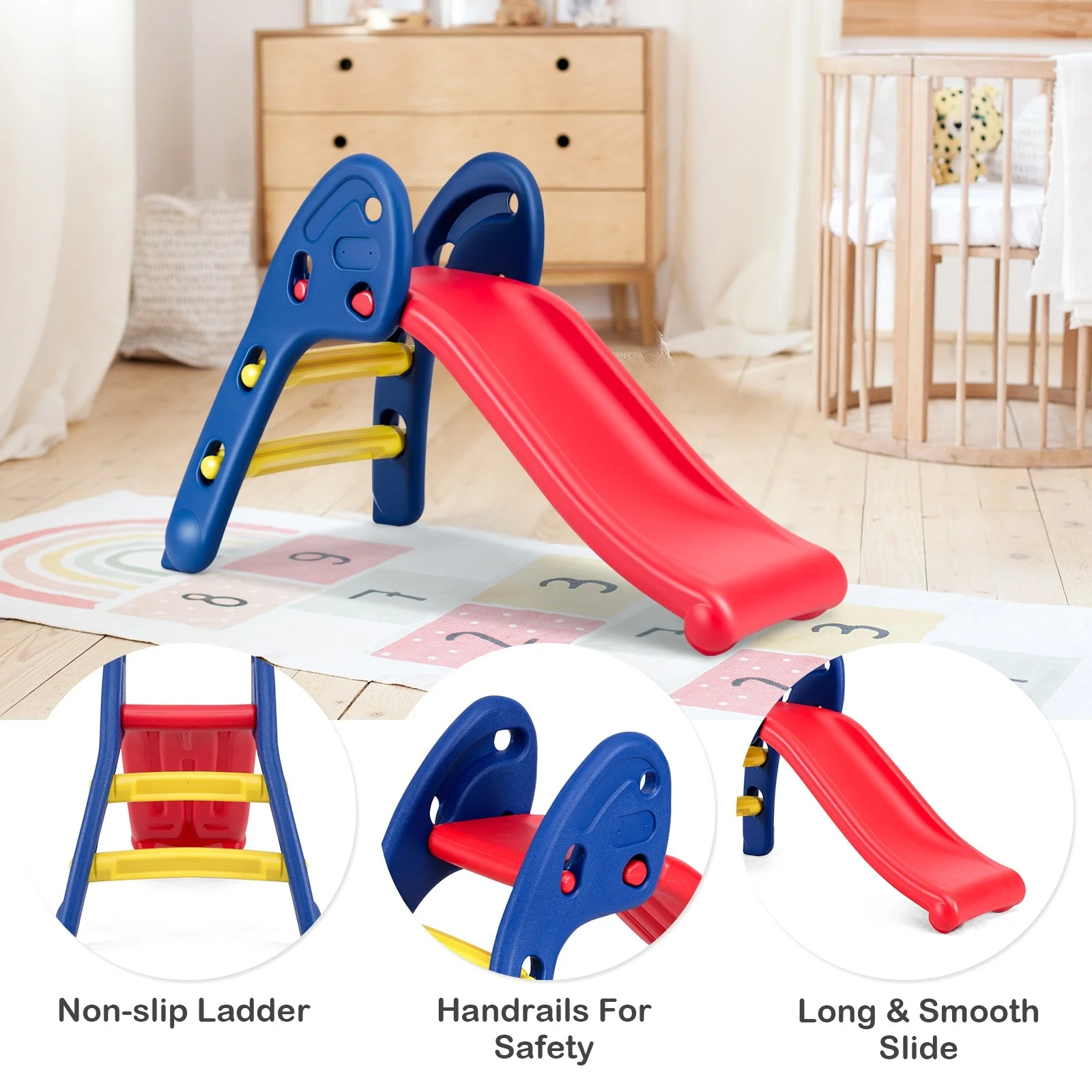 2 Step Children Folding Plastic Slide - Image 7