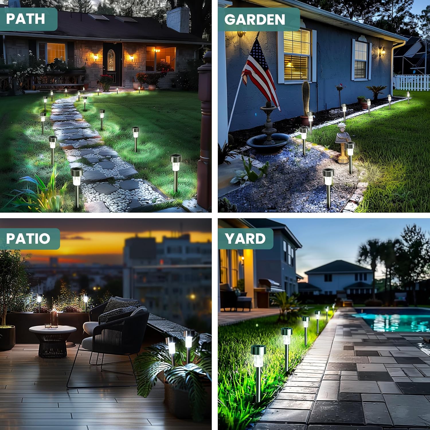 24 Pack Solpex Led Solar Outdoor Lights Pathway - Image 9