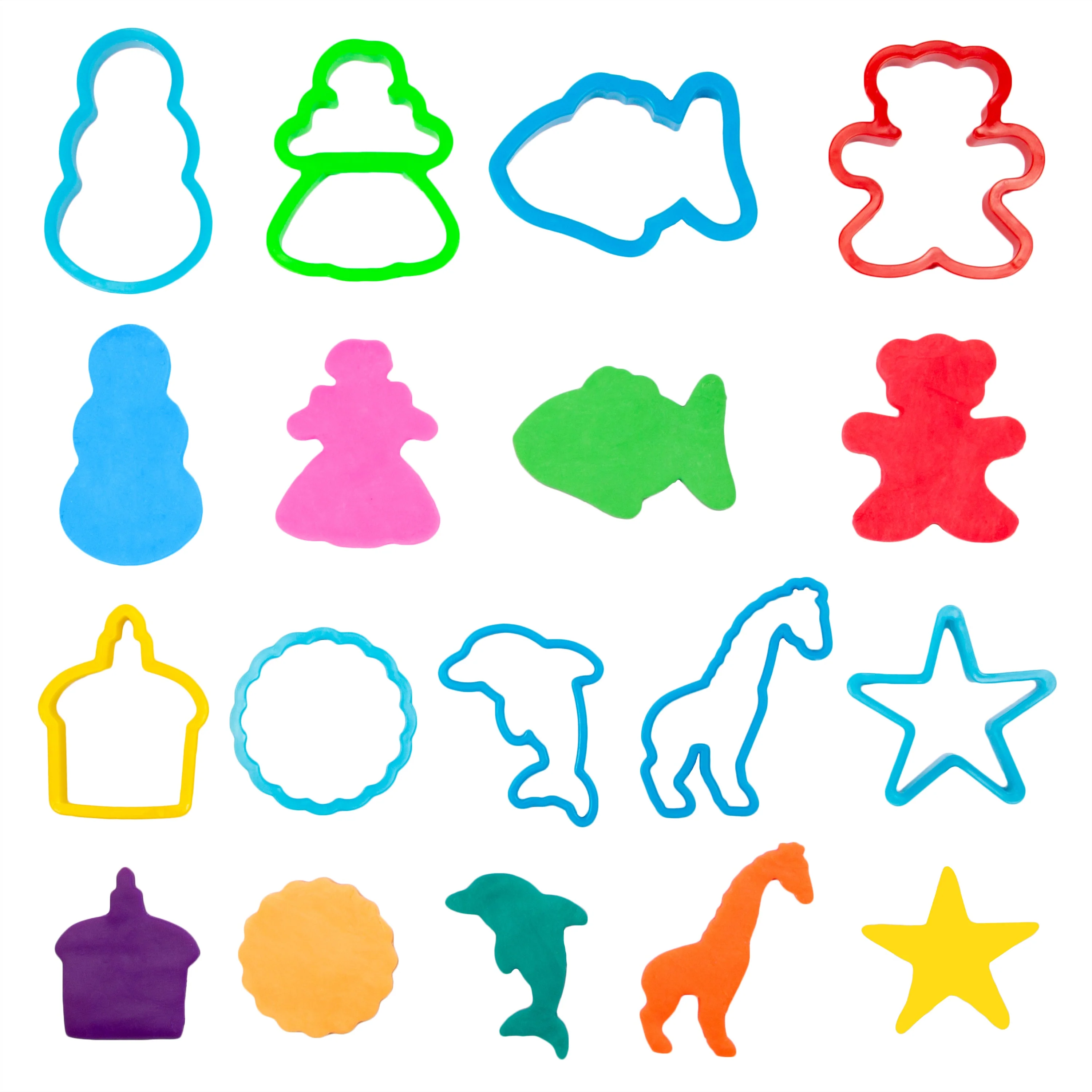 24 Piece Animal Shape Dough Tool Kit - Image 2