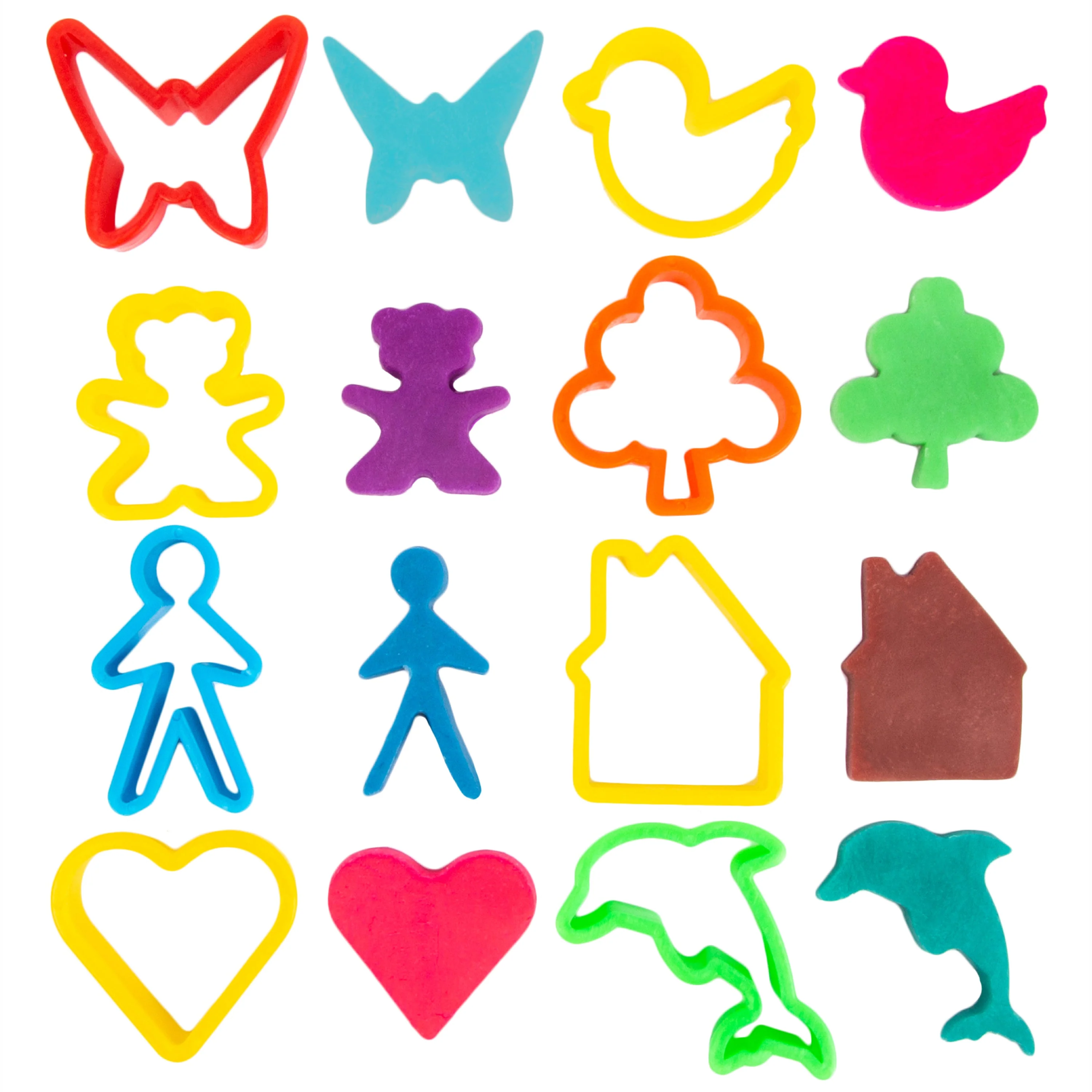 24 Piece Animal Shape Dough Tool Kit - Image 3