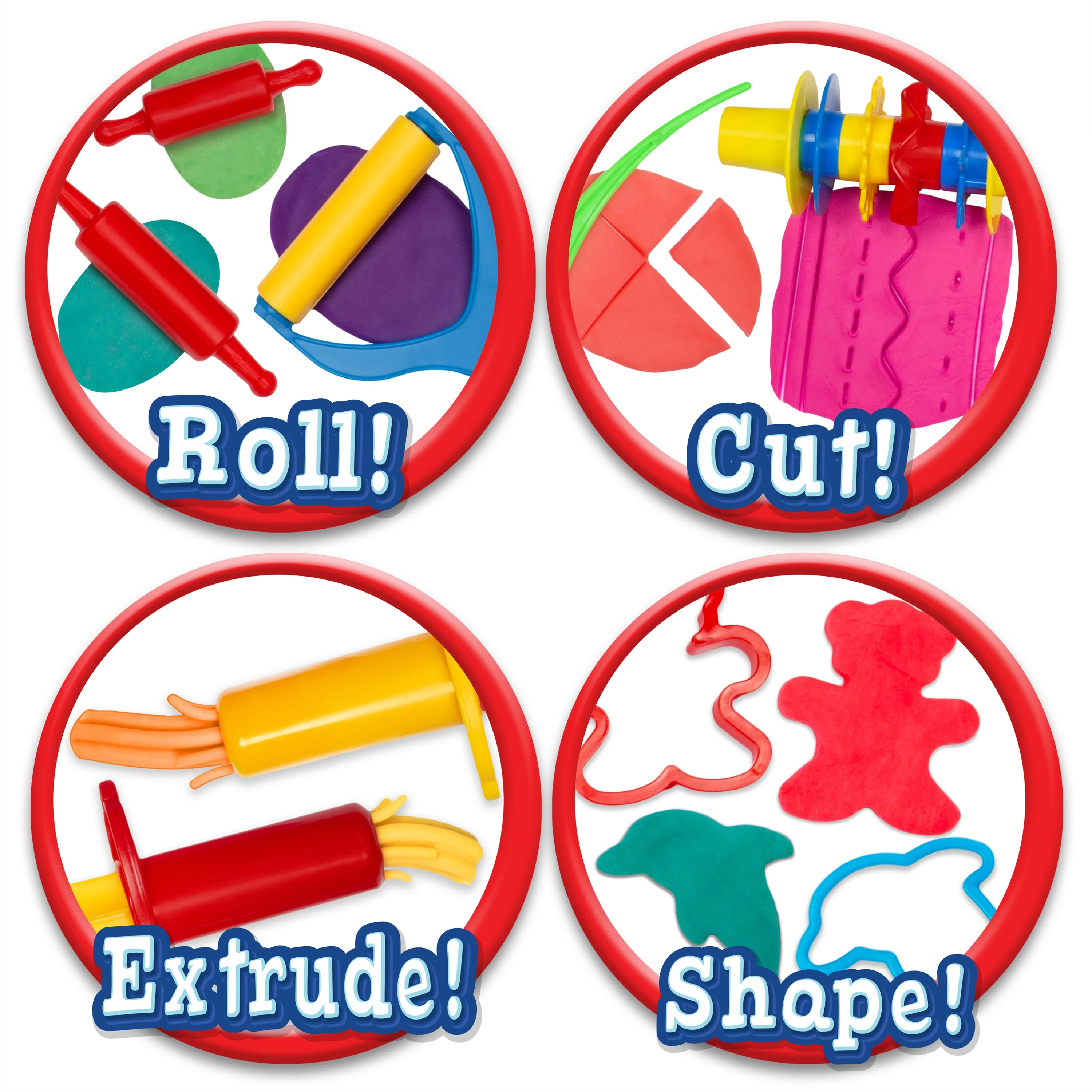 24 Piece Animal Shape Dough Tool Kit - Image 4