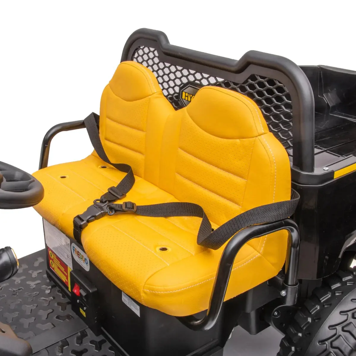 24V 6 Wheeler Freddo Tractor Trailer 2 Seater Ride-on with Dump Cart and Parental Remote - Image 22