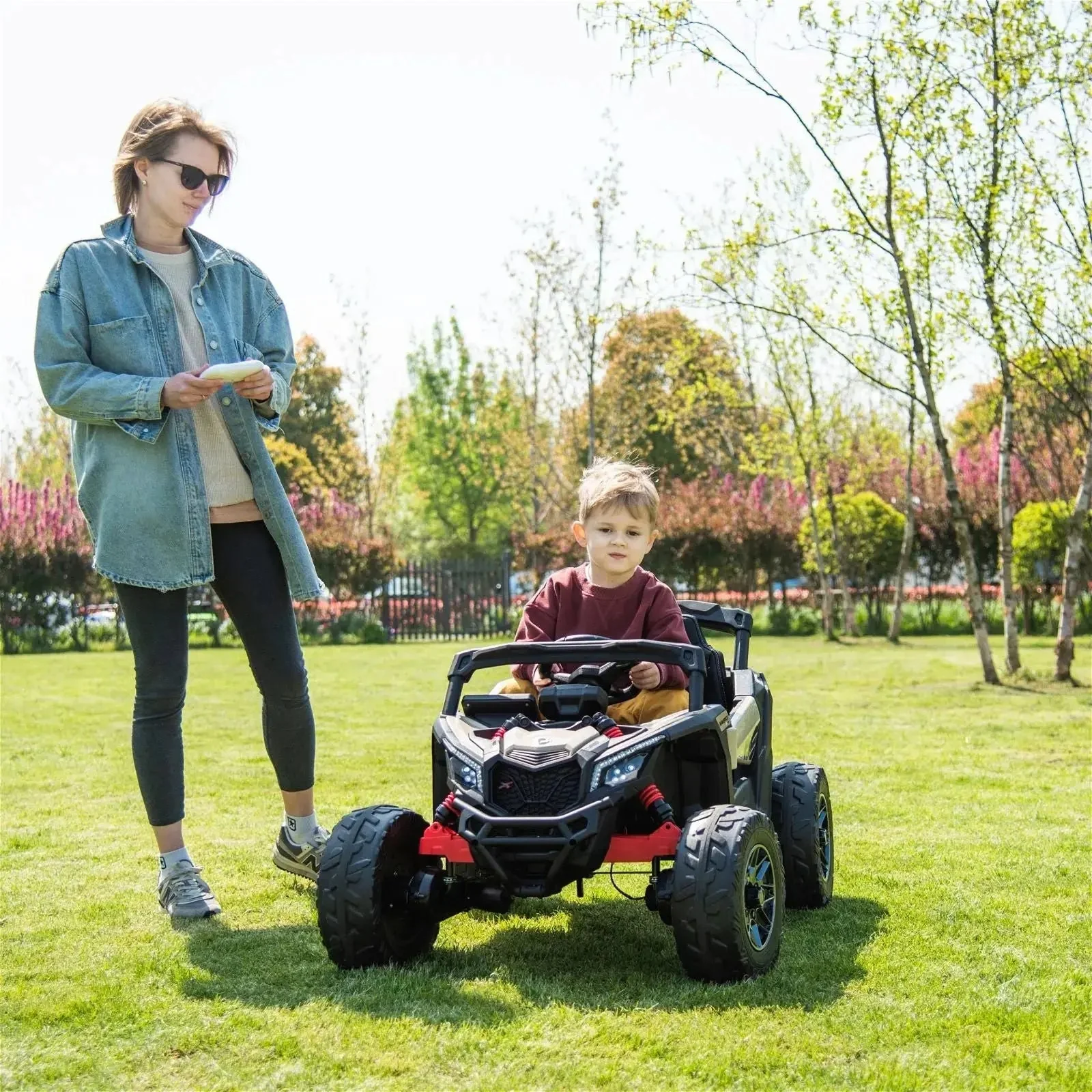 24V Can-Am Maverick 1-Seater UTV - Kids Electric Ride-On - Image 8