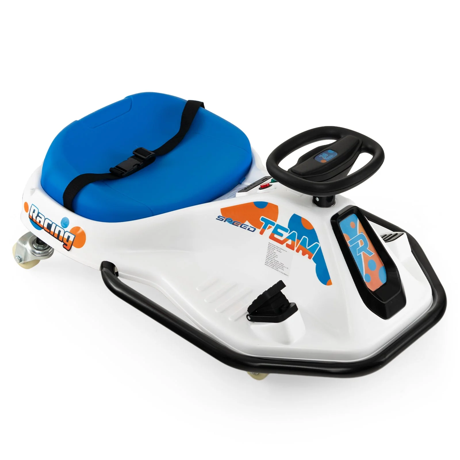 24V Electric Drifting Go Kart for Kids with 360° Spin Wireless Connection-Navy - Image 2