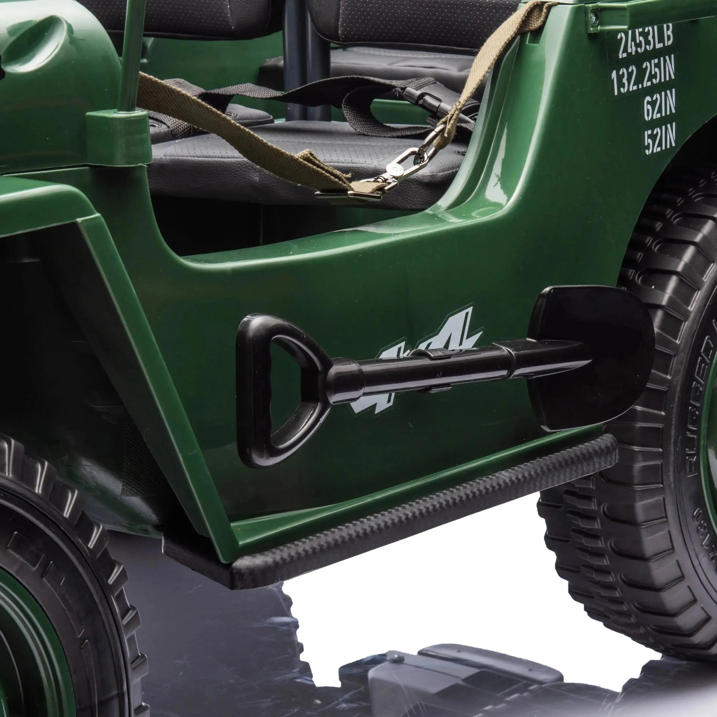24V Freddo Military Willy Truck 3 Seater Electric Ride on - Image 14