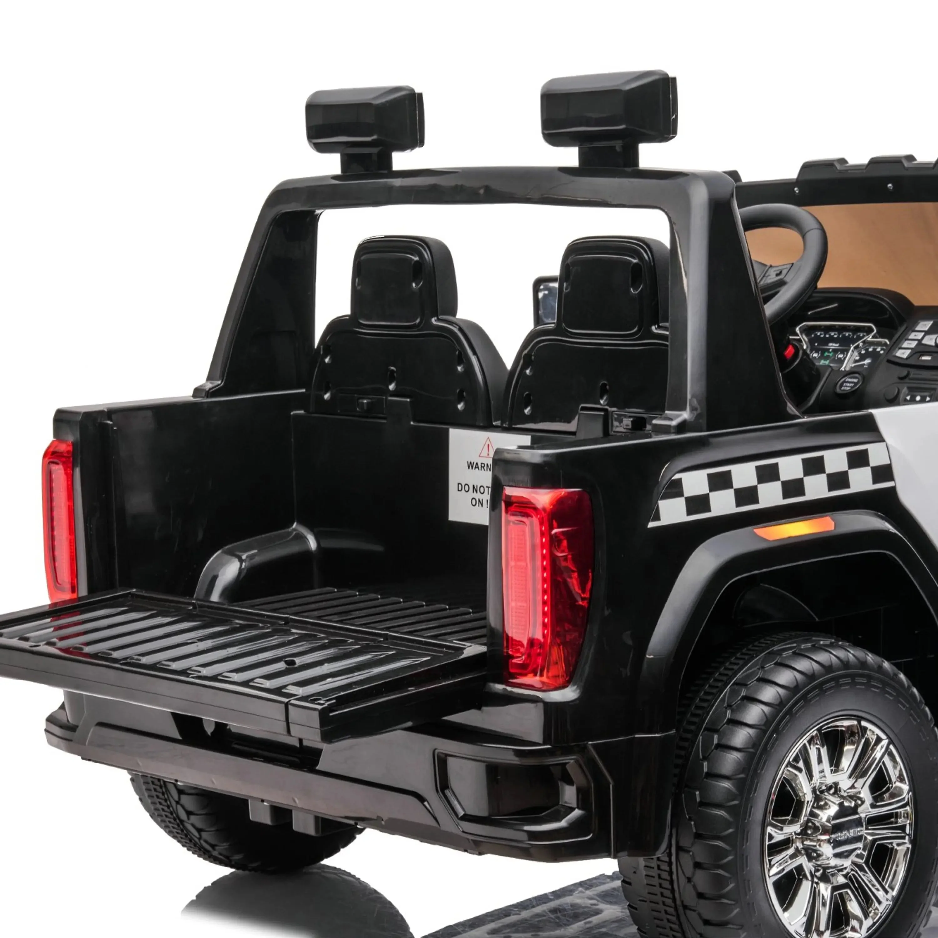 24V GMC Sierra Denali 2 Seater Police Ride-On Truck - Image 10