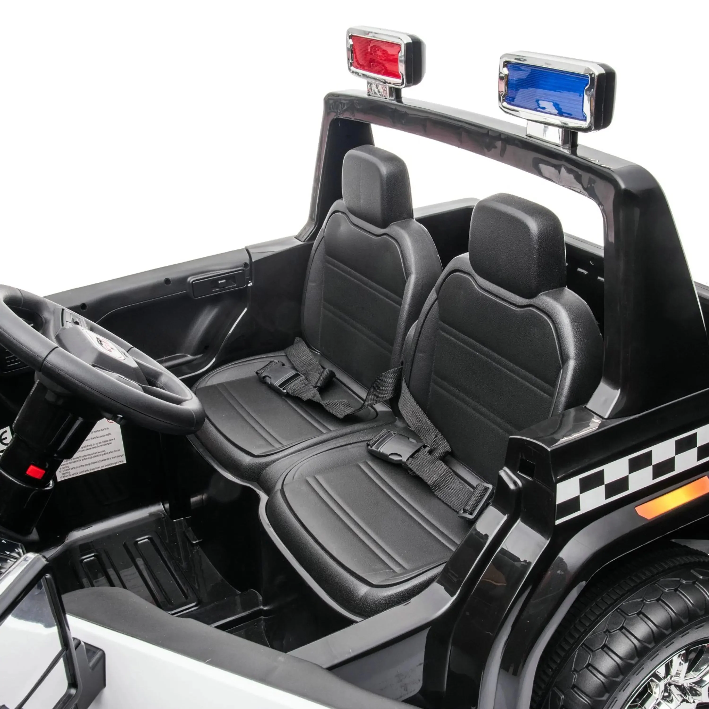24V GMC Sierra Denali 2 Seater Police Ride-On Truck - Image 8