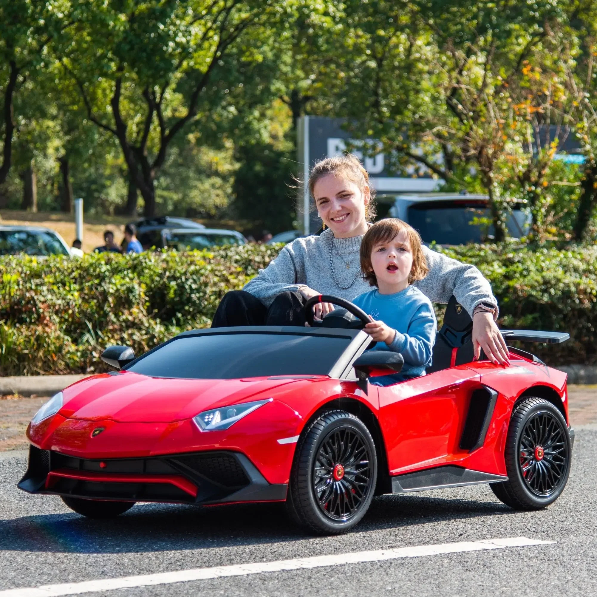 24V Lamborghini Aventador 2 Seater Ride On Car for Kids: Advanced Brushless Motor & Differential for High-Octane Fun - Image 25