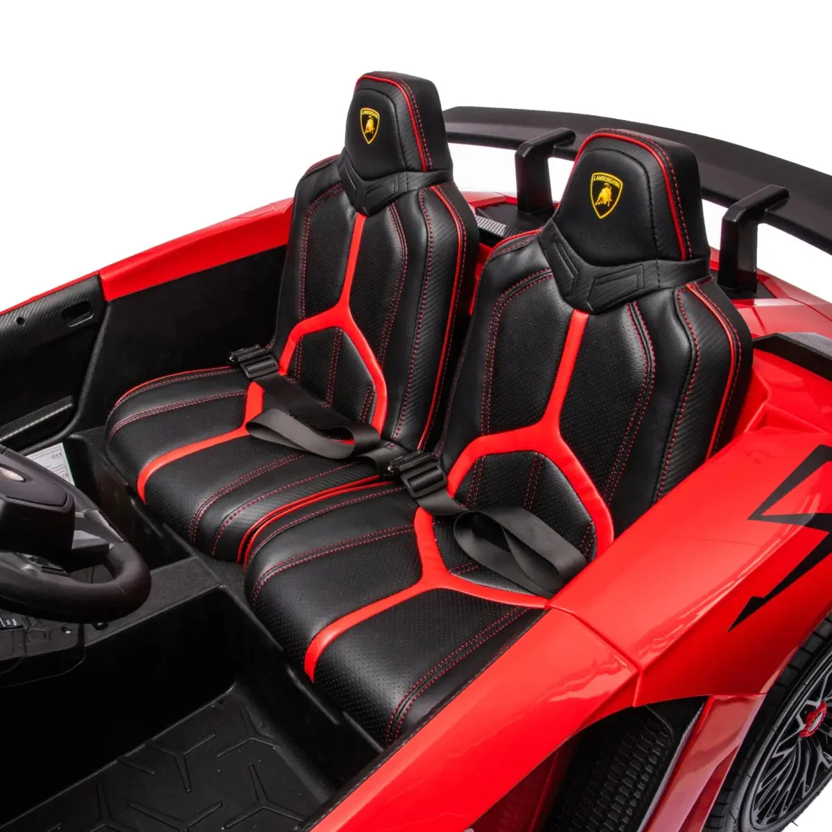 24V Lamborghini Aventador 2 Seater Ride On Car for Kids: Advanced Brushless Motor & Differential for High-Octane Fun - Image 40
