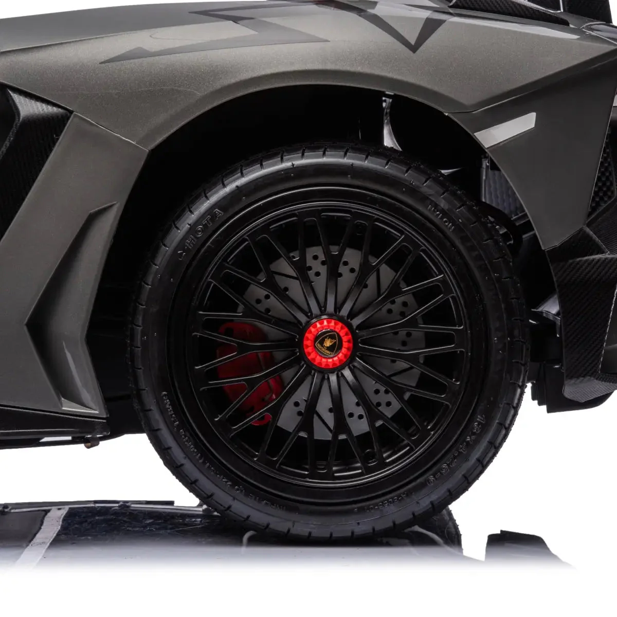 24V Lamborghini Aventador 2 Seater Ride On Car for Kids: Advanced Brushless Motor & Differential for High-Octane Fun - Image 48