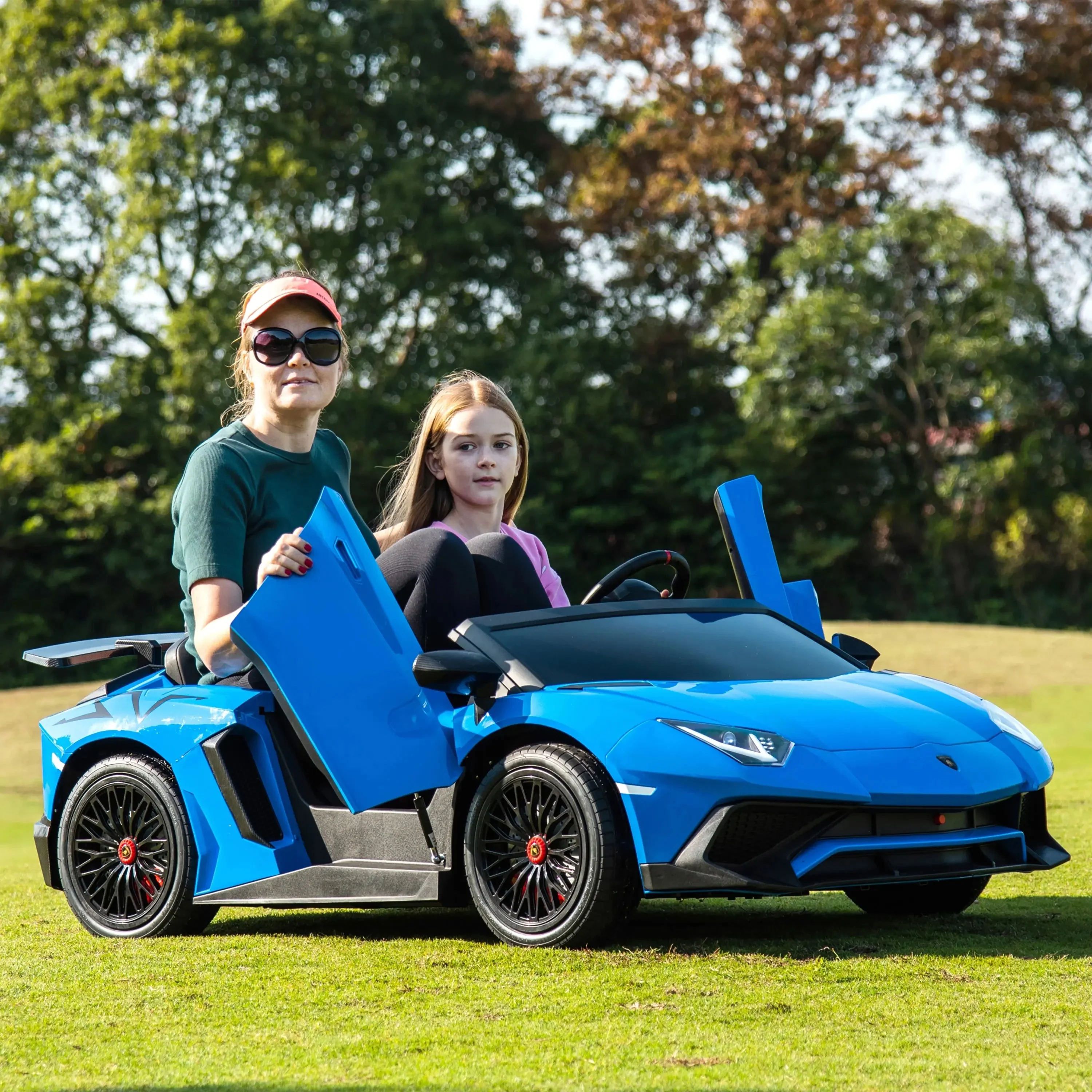 24V Lamborghini Aventador 2 Seater Ride On Car for Kids: Advanced Brushless Motor & Differential for High-Octane Fun - Image 5