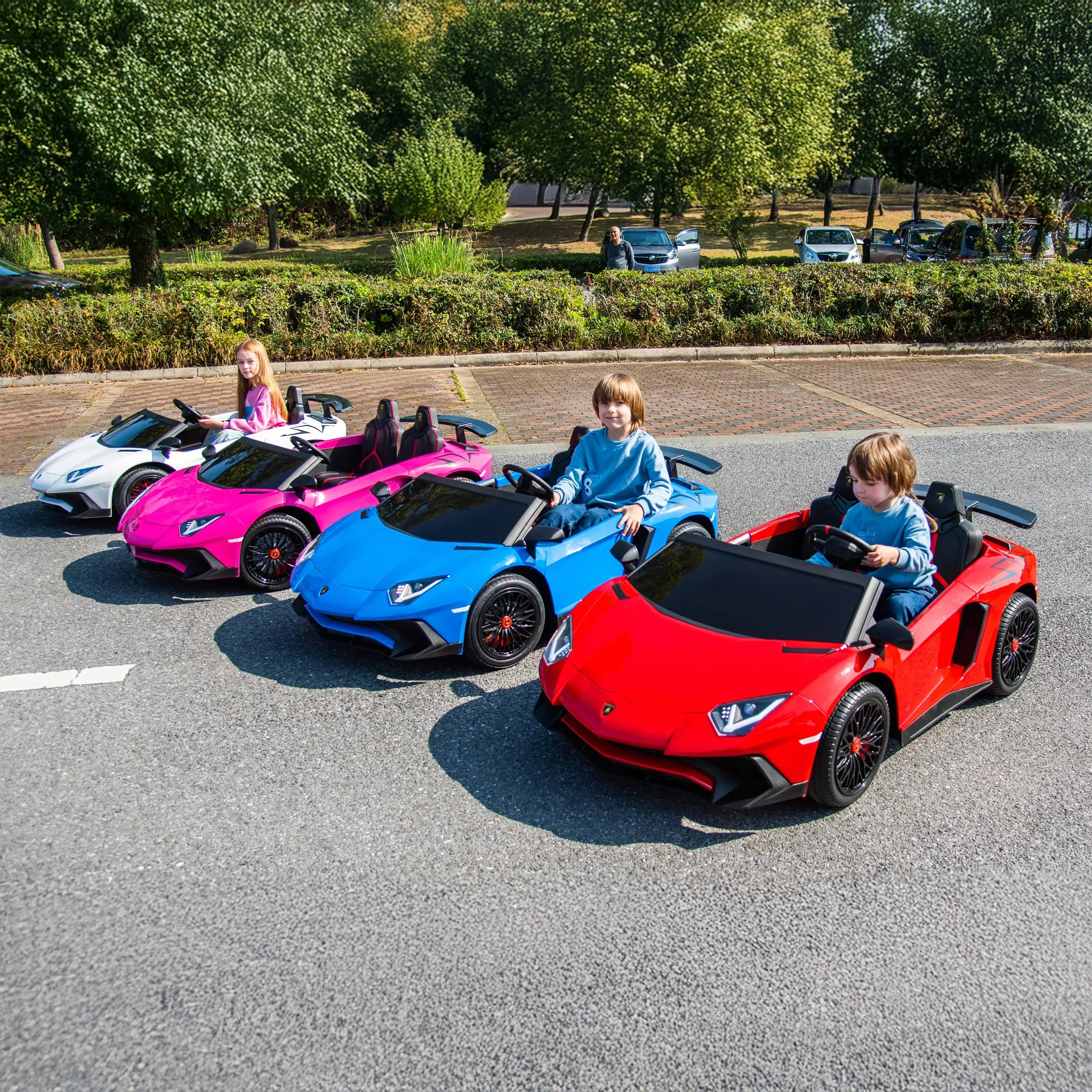 24V Lamborghini Aventador 2 Seater Ride On Car for Kids: Advanced Brushless Motor & Differential for High-Octane Fun - Image 53