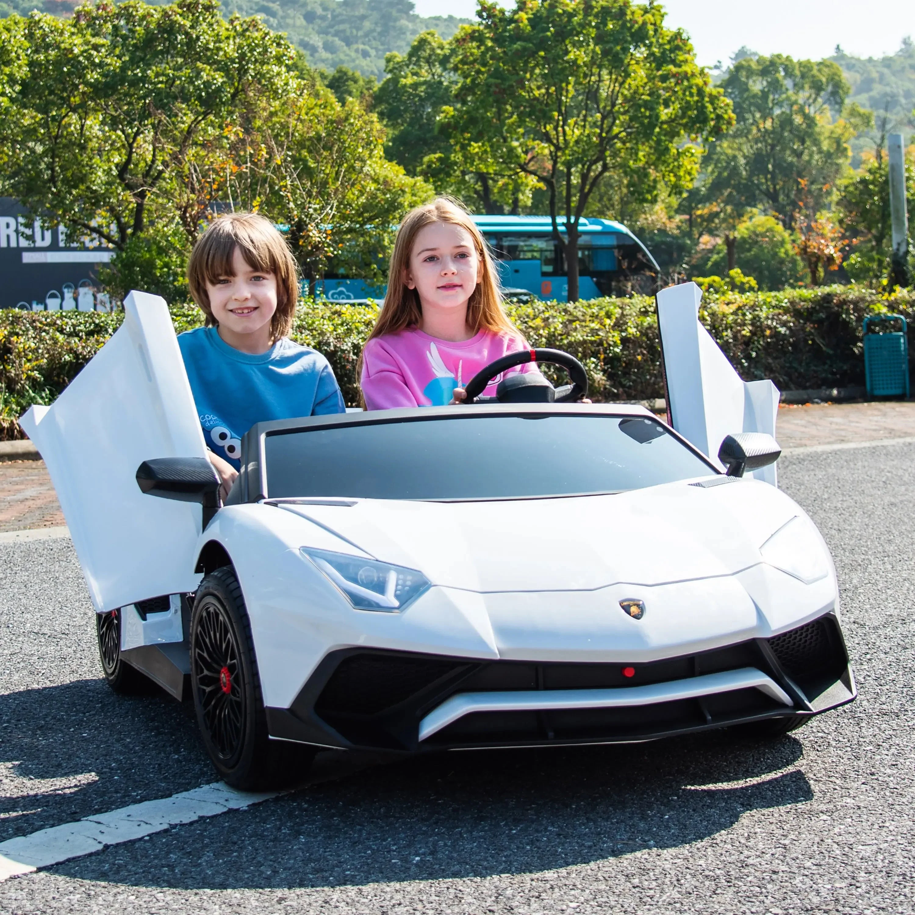 24V Lamborghini Aventador 2 Seater Ride On Car for Kids: Advanced Brushless Motor & Differential for High-Octane Fun - Image 54