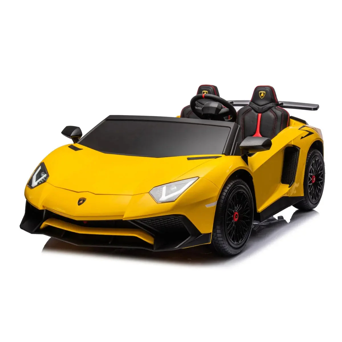 24V Lamborghini Aventador 2 Seater Ride On Car for Kids: Advanced Brushless Motor & Differential for High-Octane Fun - Image 58