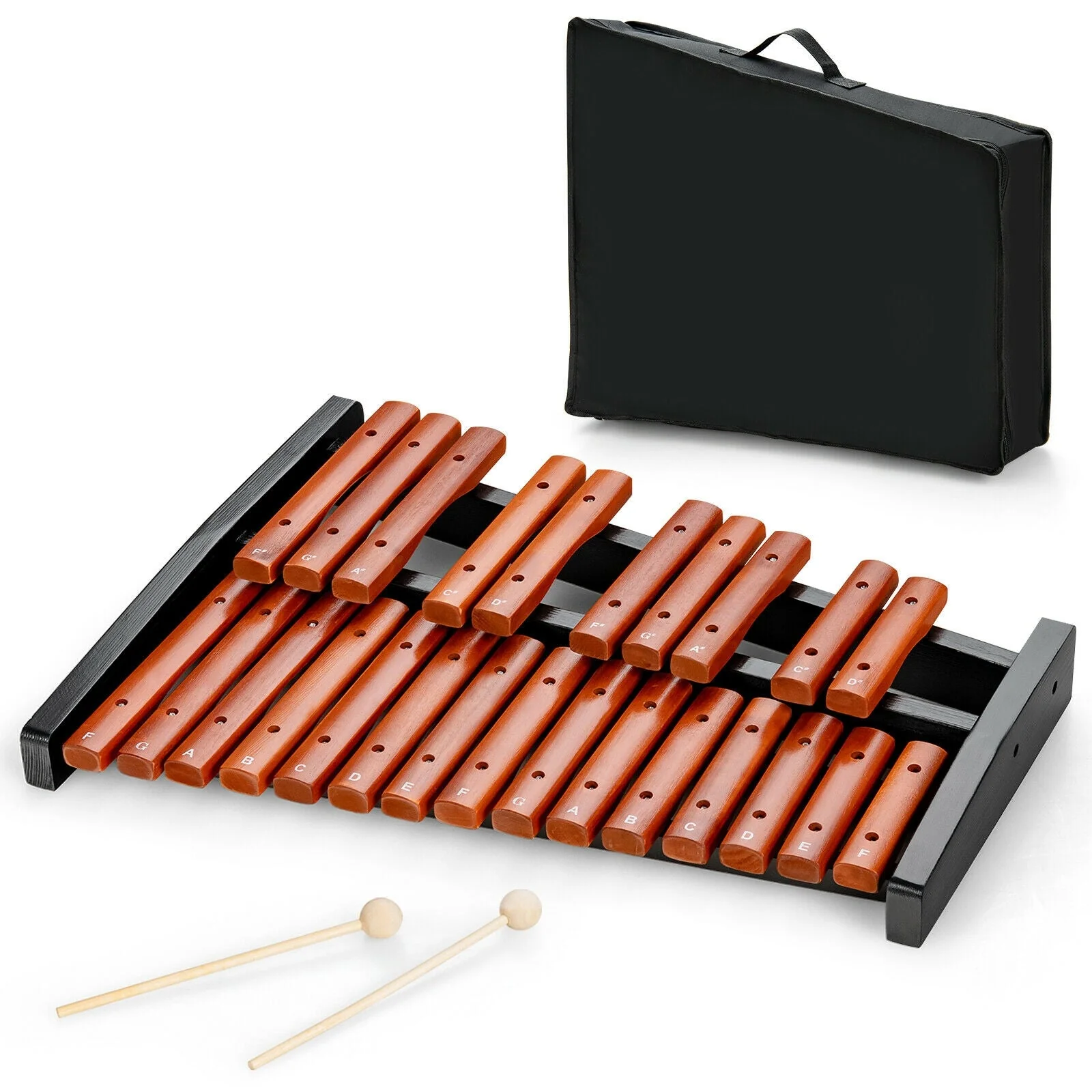 25 Notes Xylophone Wooden Percussion Educational Instrument with 2 Mallets - Image 8