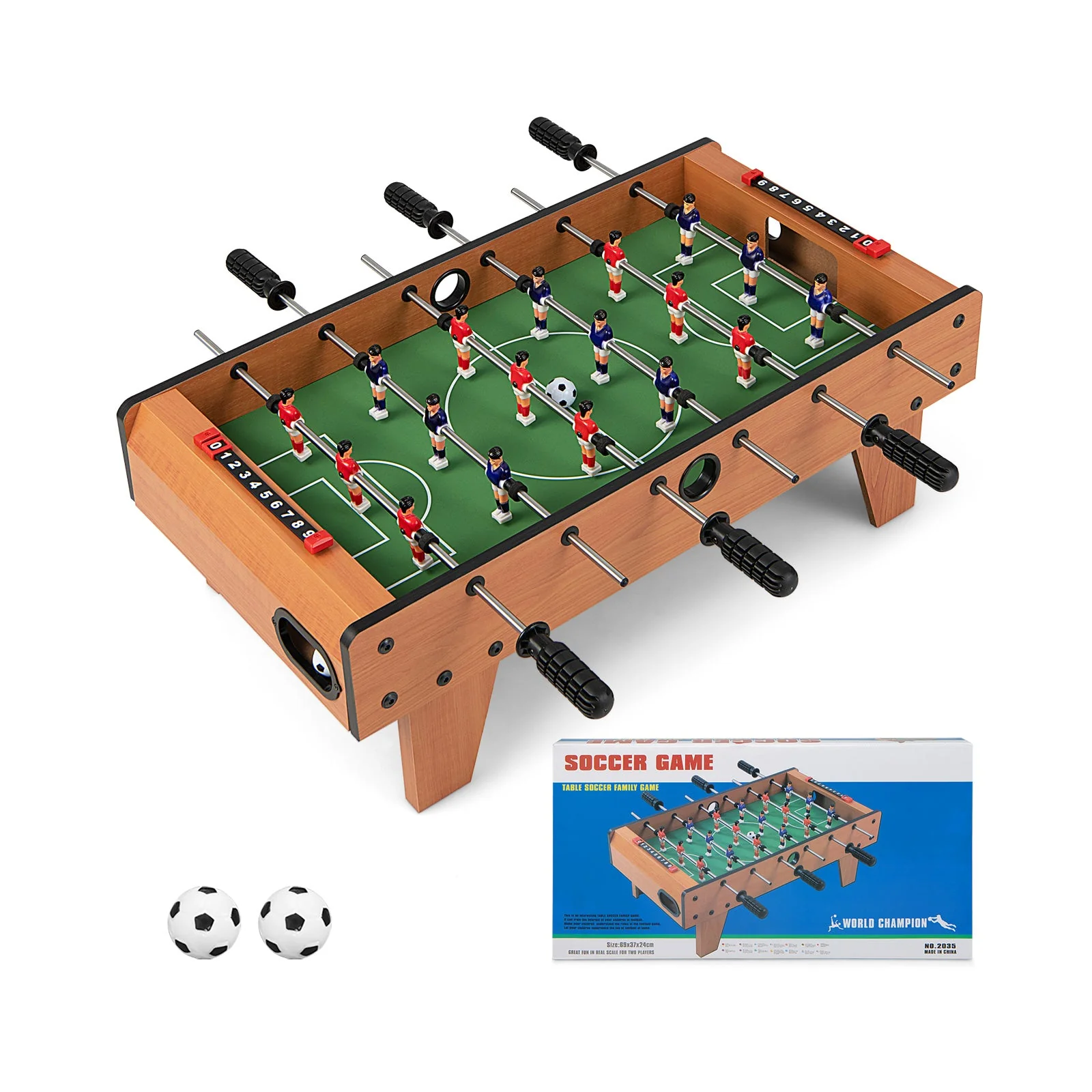 27 Inch Indoor Competition Game Foosball Table with Legs - Image 2