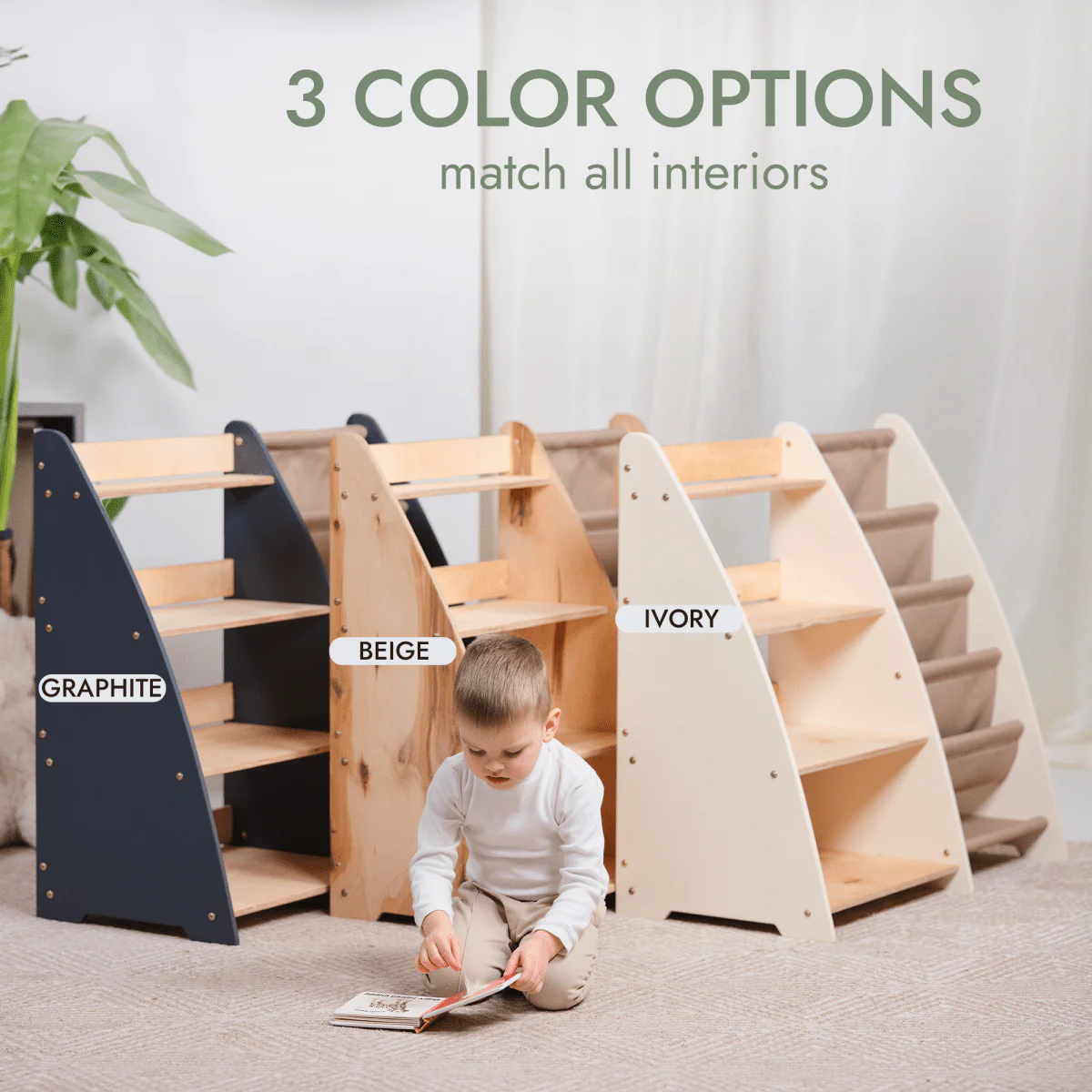2in1 Montessori Shelf for Books and Toys - Image 7