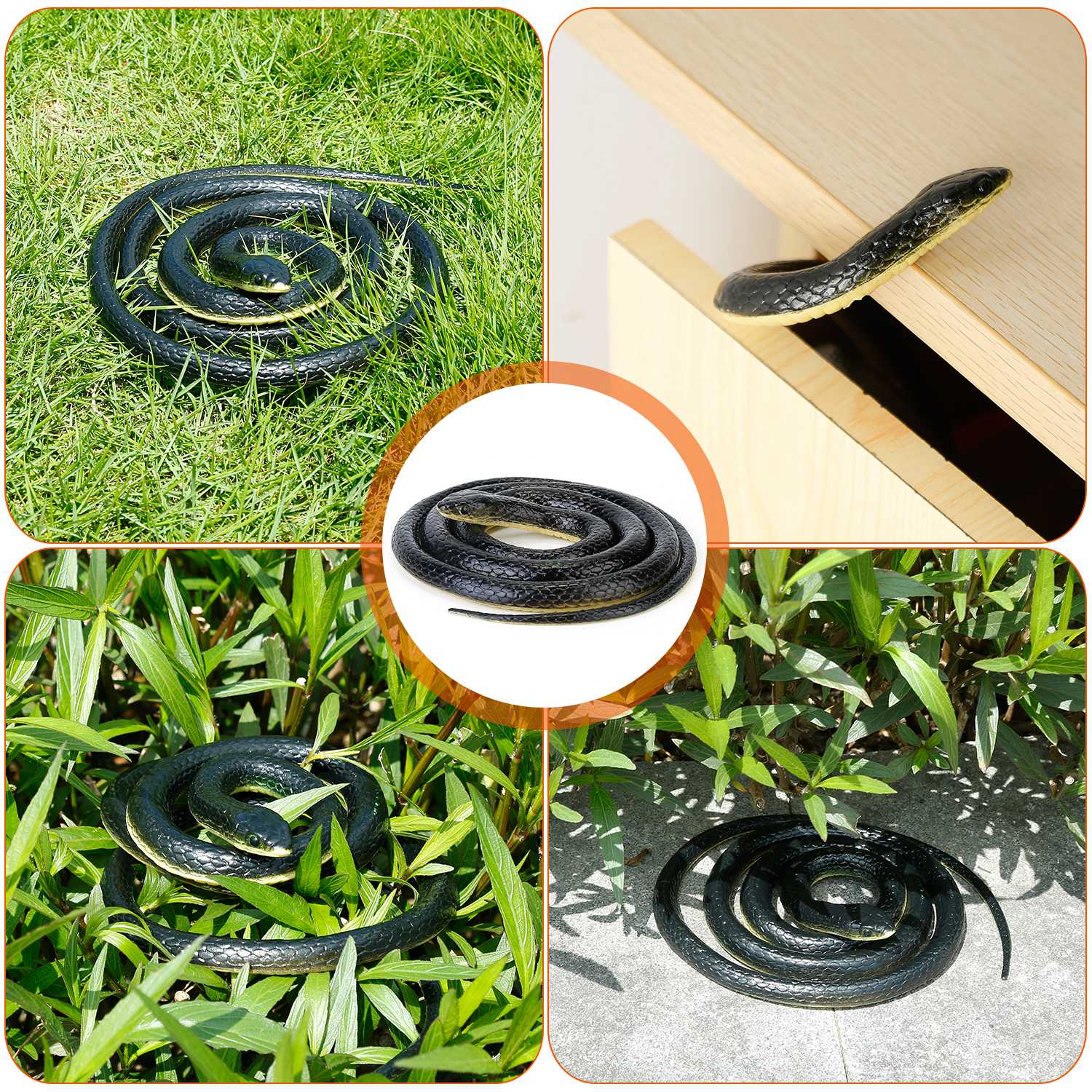 2Pcs Long Realistic Rubber Snakes - Image 5