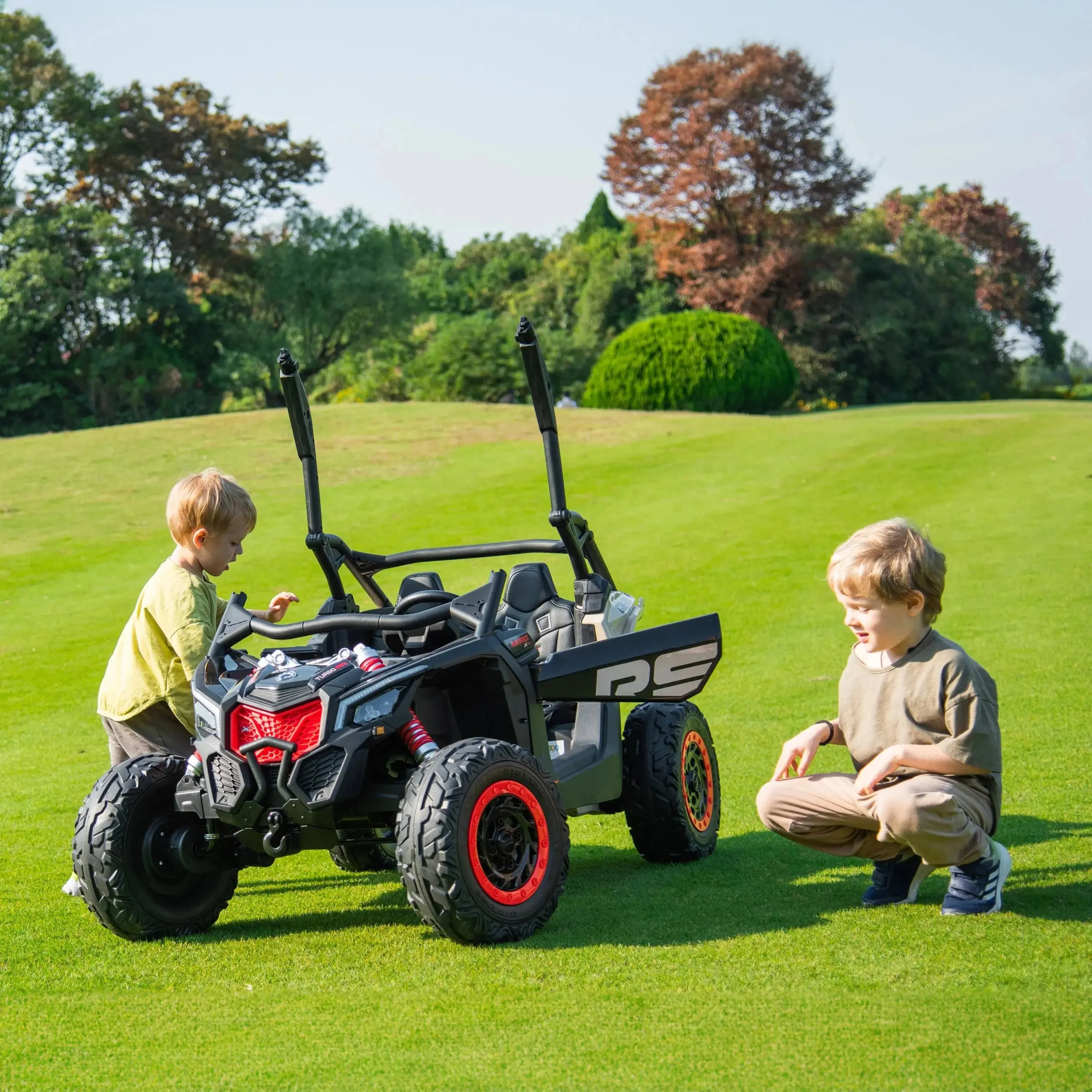 2x24V 4x4 Can-Am Maverick 2 Seater Ride on UTV for Kids - Image 4