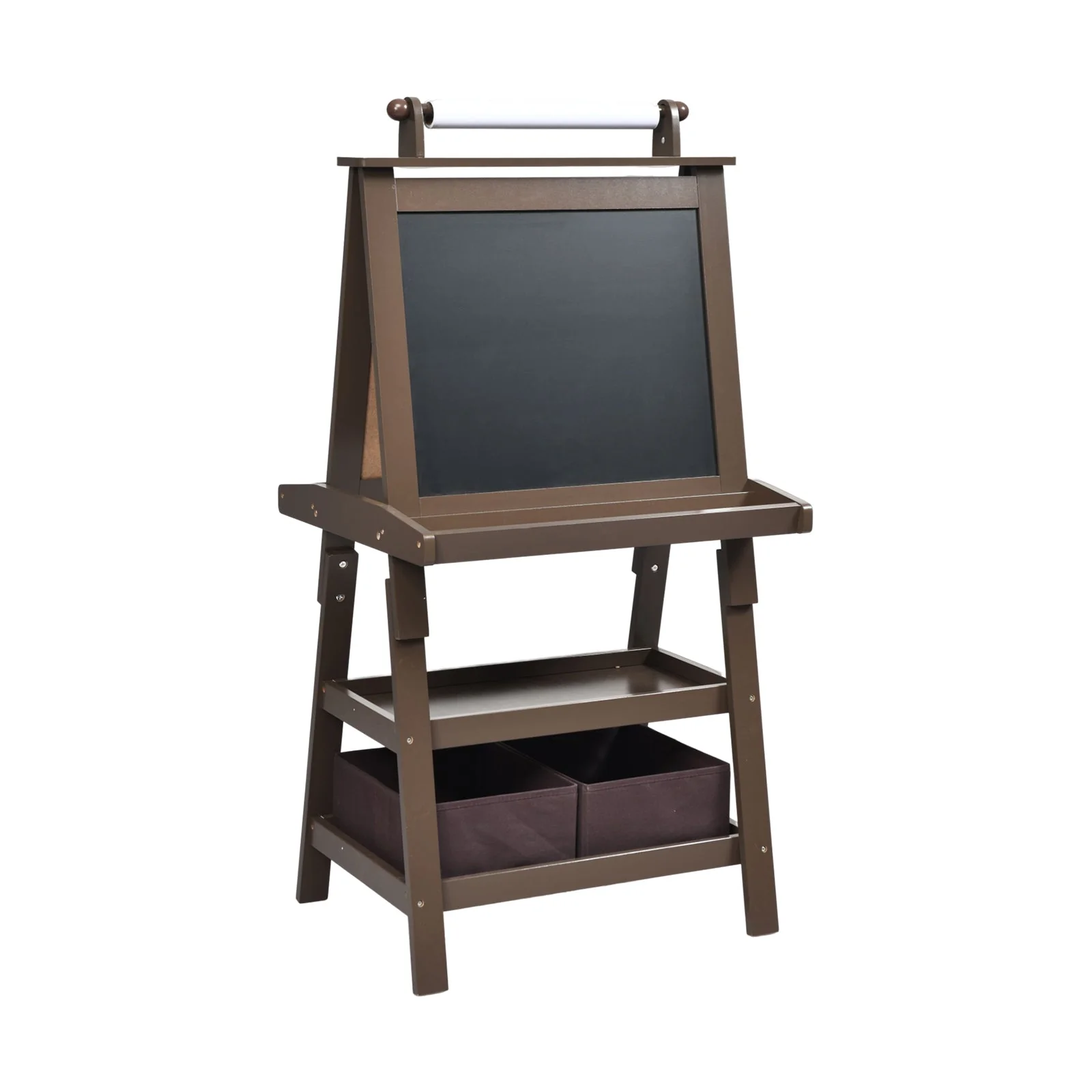 3 in 1 Double-Sided Storage Art Easel-Brown - Image 3