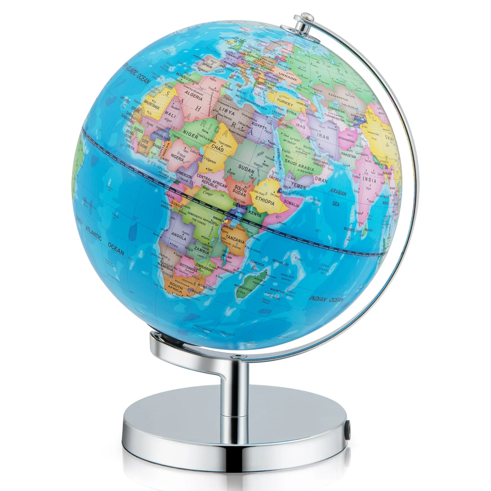 3-in-1 Illuminated World Globe with Stand and  88 Constellations - Image 4