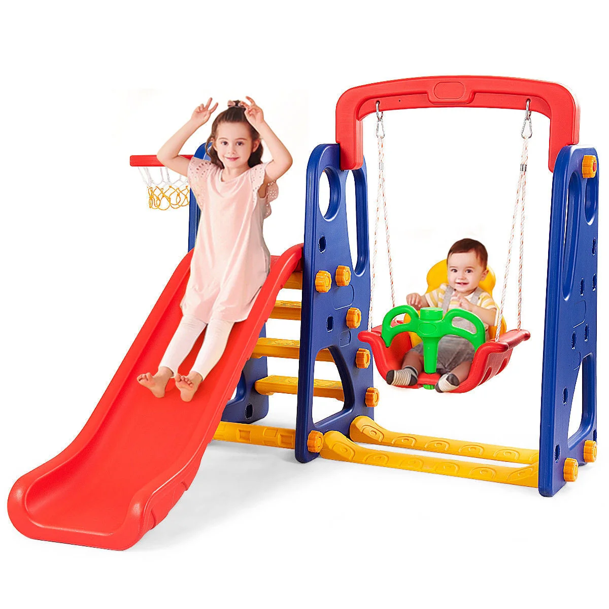 3-in-1 Junior Children Climber Slide Playset - Image 4
