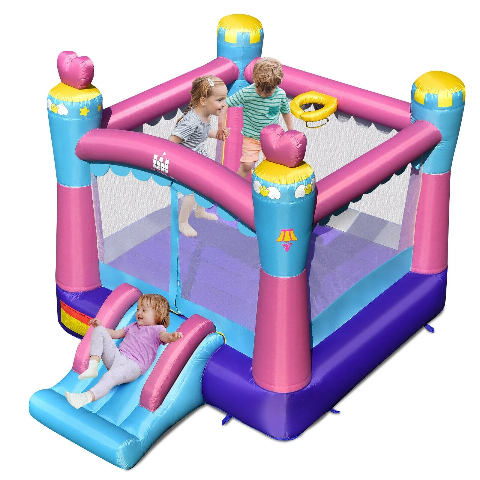 3-in-1 Princess Theme Inflatable Castle without Blower - Image 4