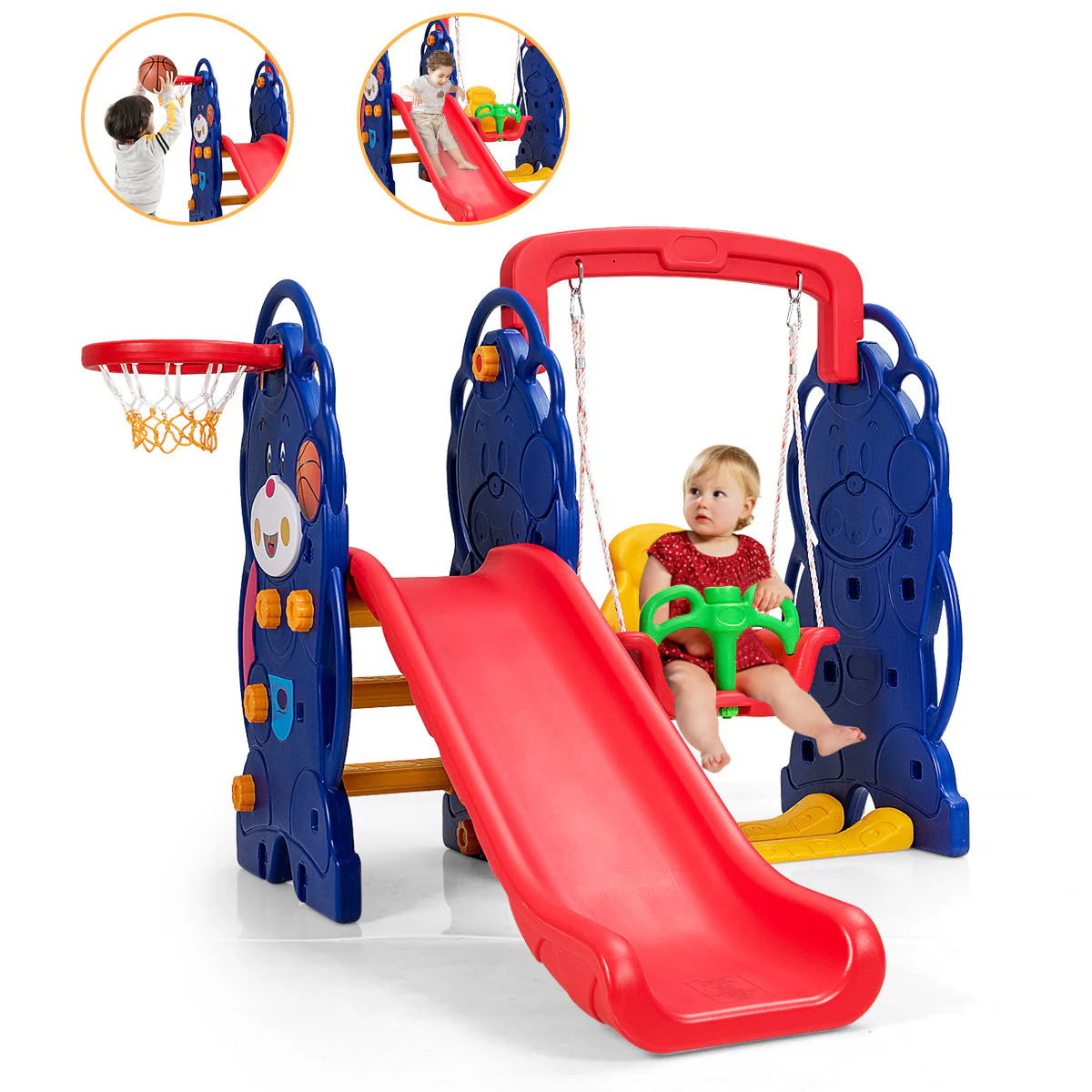 3-in-1 Toddler Climber and Swing Playset - Image 4