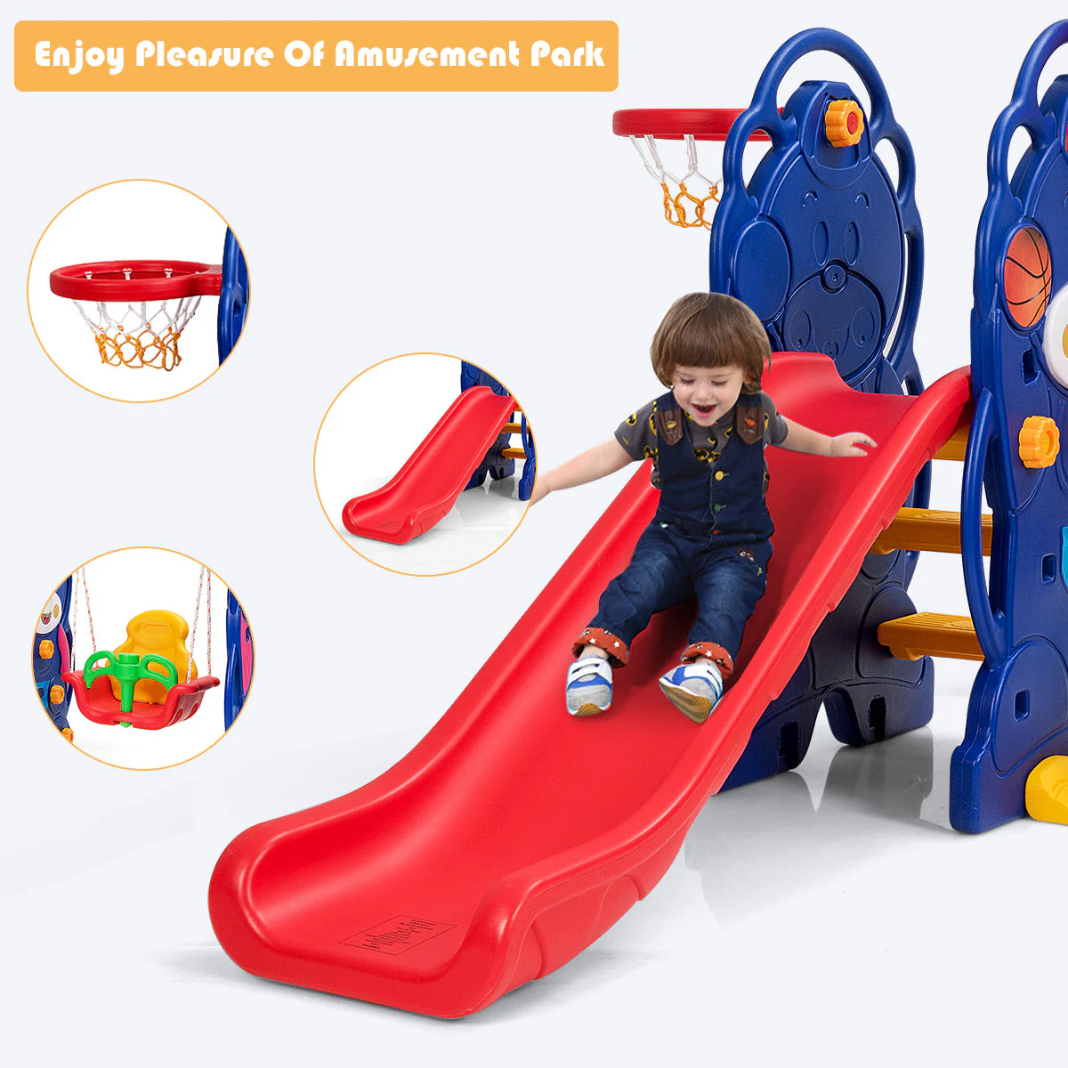 3-in-1 Toddler Climber and Swing Playset - Image 7