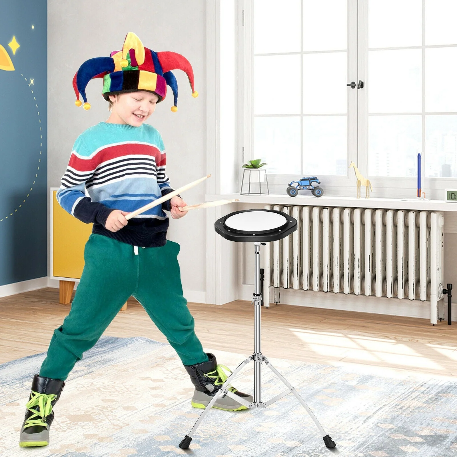 32 Note Glockenspiel Xylophone Percussion Bell Kit with Adjustable Stand - Image 6