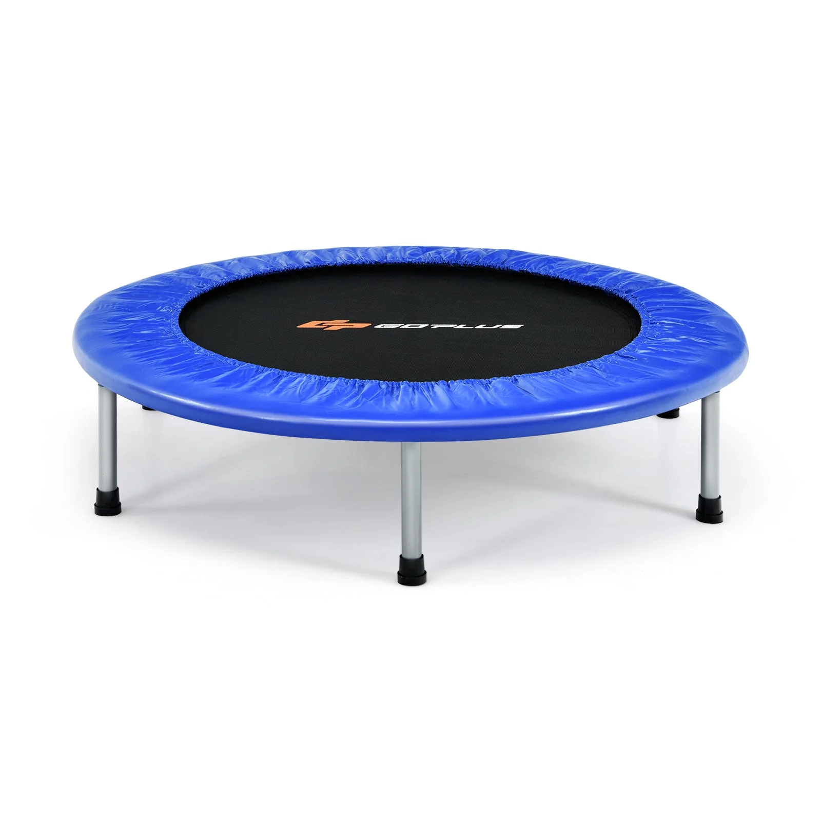 36 Inch Mini Folding Trampoline Portable Recreational Fitness Rebounder-Blue - Image 3