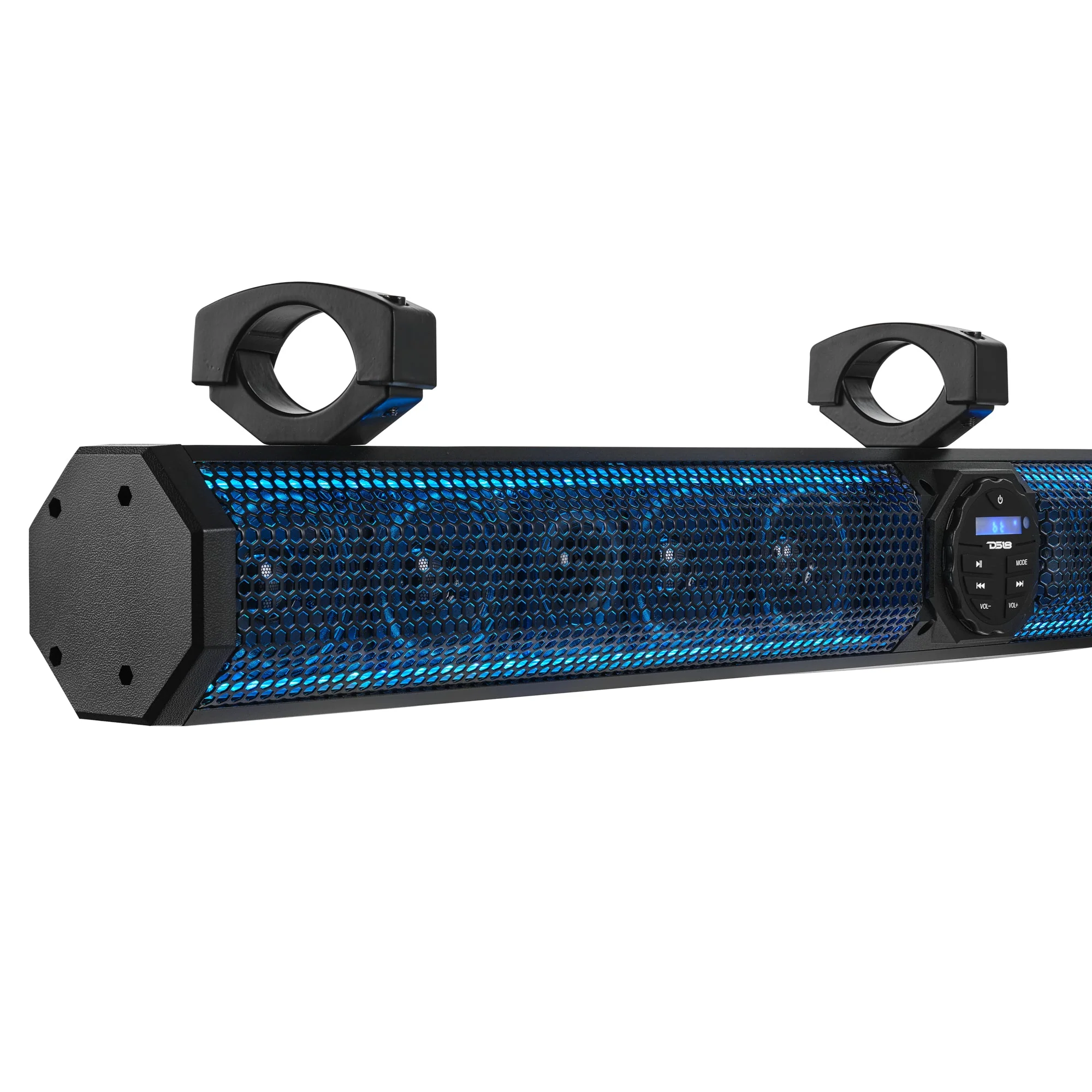 37" Marine Amplified Soundbar with Bluetooth USB & RGB Lighting 10 Speakers 1200 Watts - Image 6