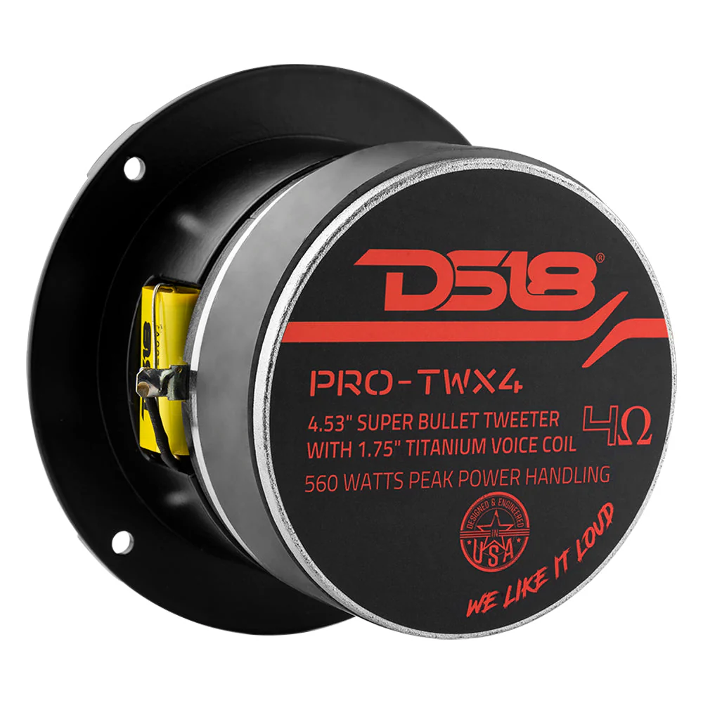 4.5" Super Bullet Tweeter 280 Watts 1.75" Titanium 4-Ohm Vc - Image 3