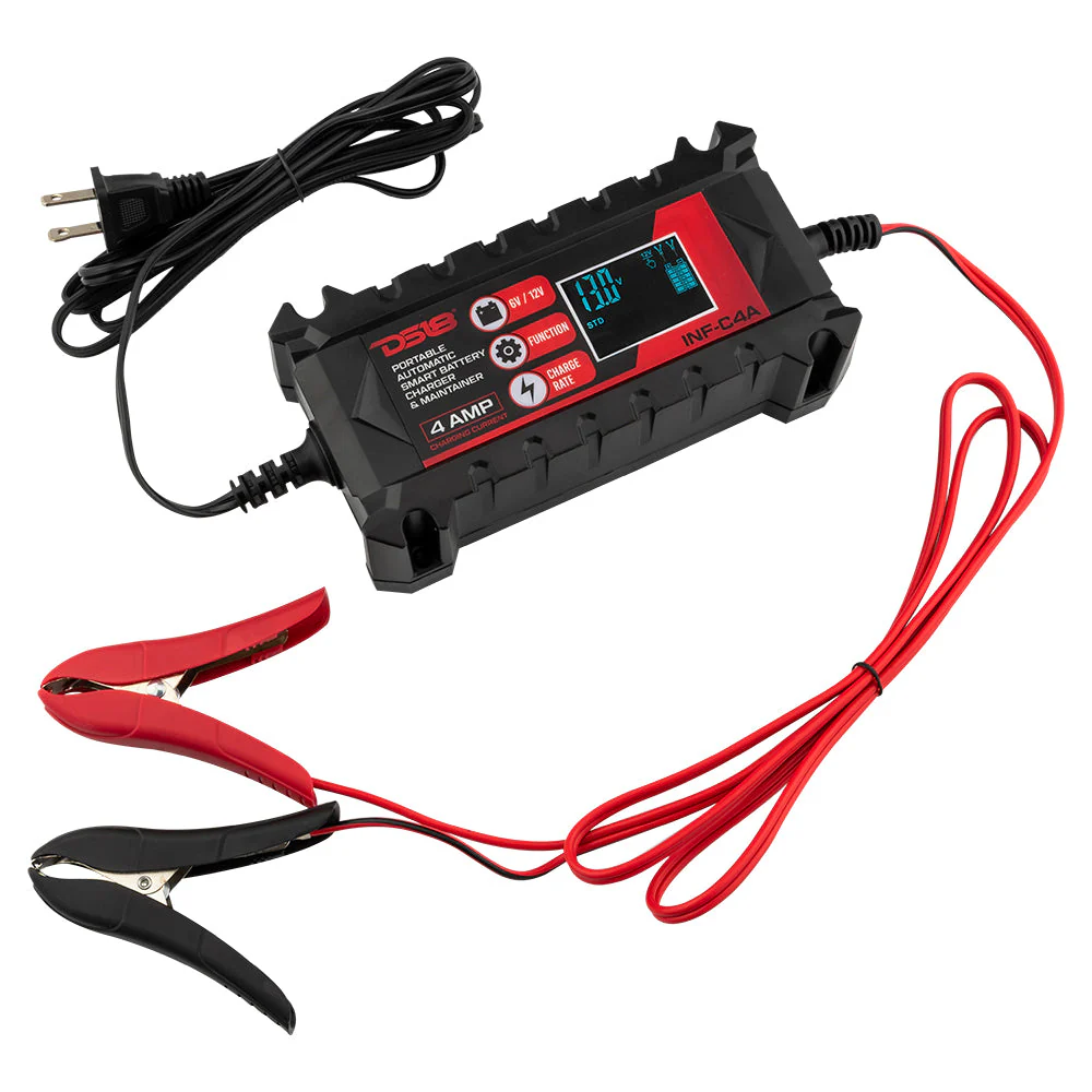 4 AMP Automatic Smart Lithium and AGM Car Battery Charger & Maintainer - Image 2
