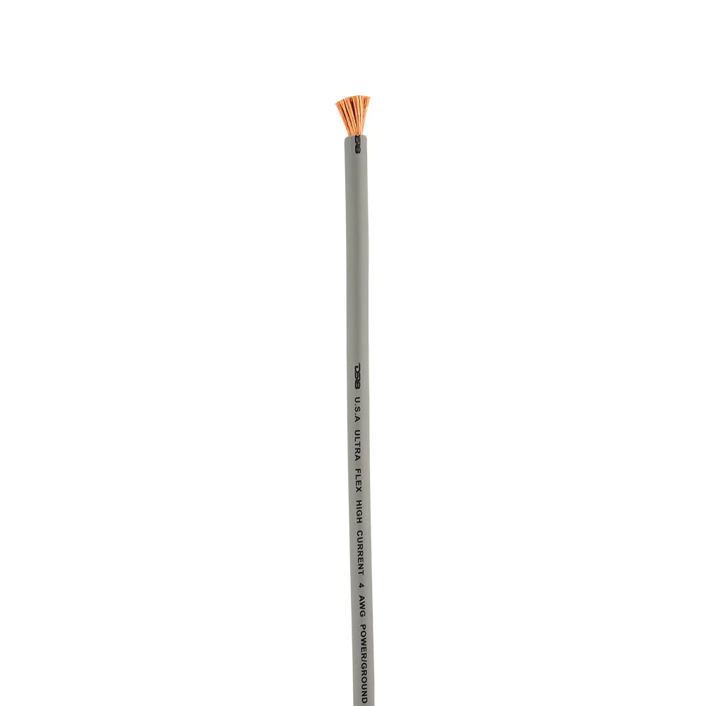 4-GA 100% OFC Ground, Power Cable, 50 Feet -Silver - Image 3