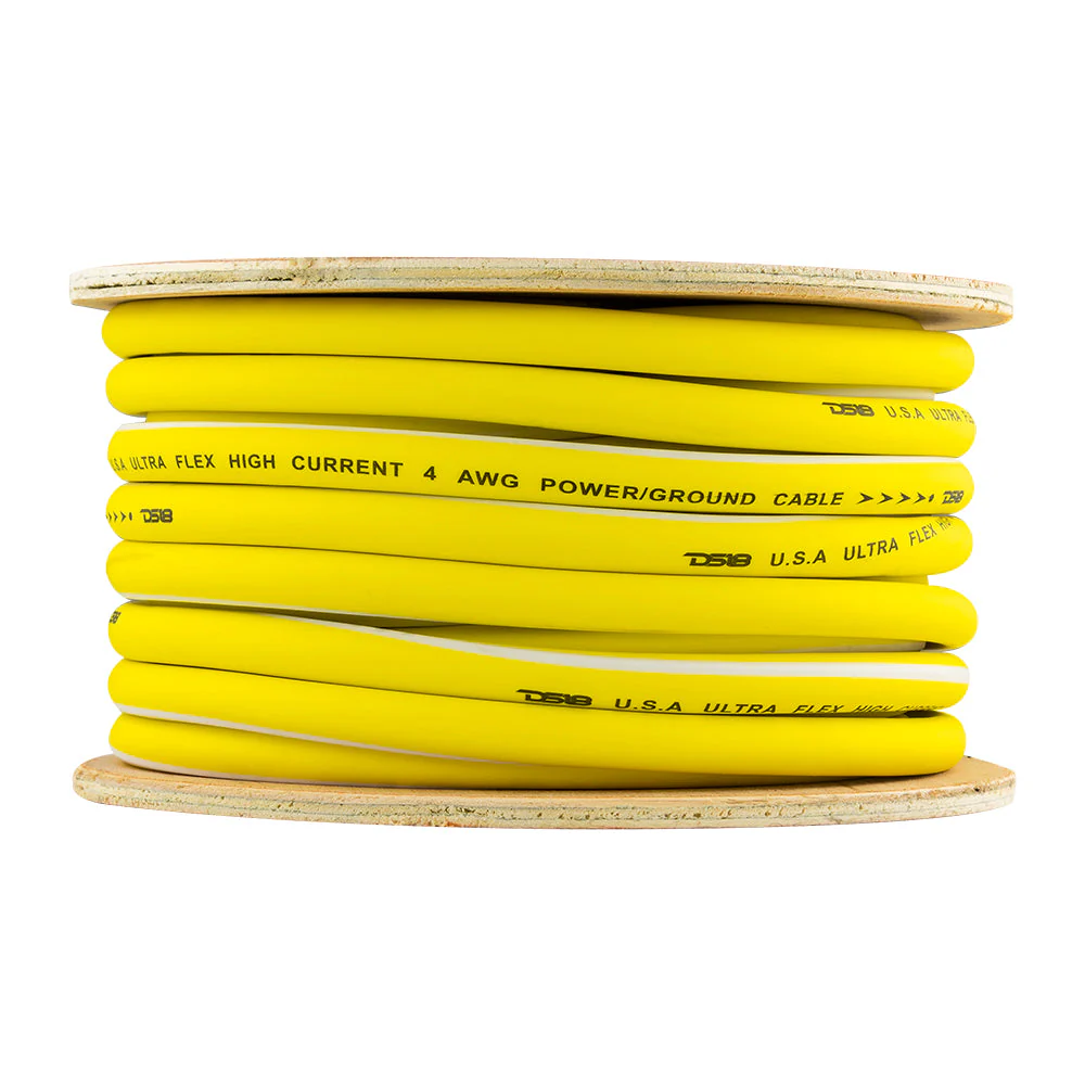 4-GA 100% OFC Ground, Power Cable, 50 Feet -Yellow - Image 3