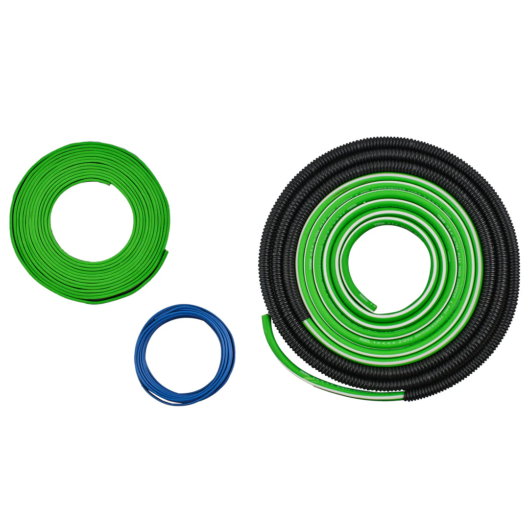 4-GA Amplifier Installation Kit - GREEN - Image 3