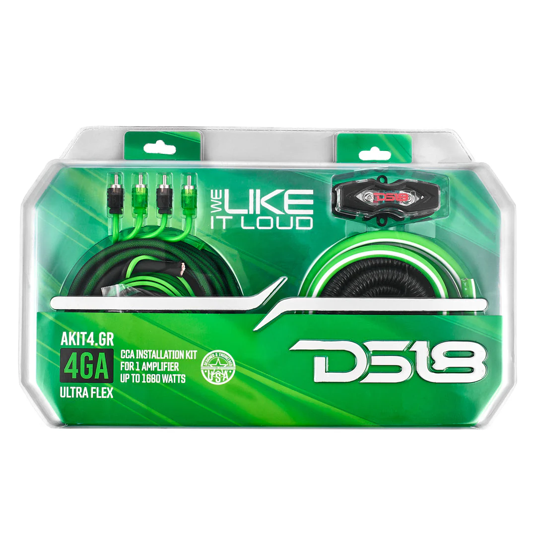 4-GA Amplifier Installation Kit - GREEN - Image 5