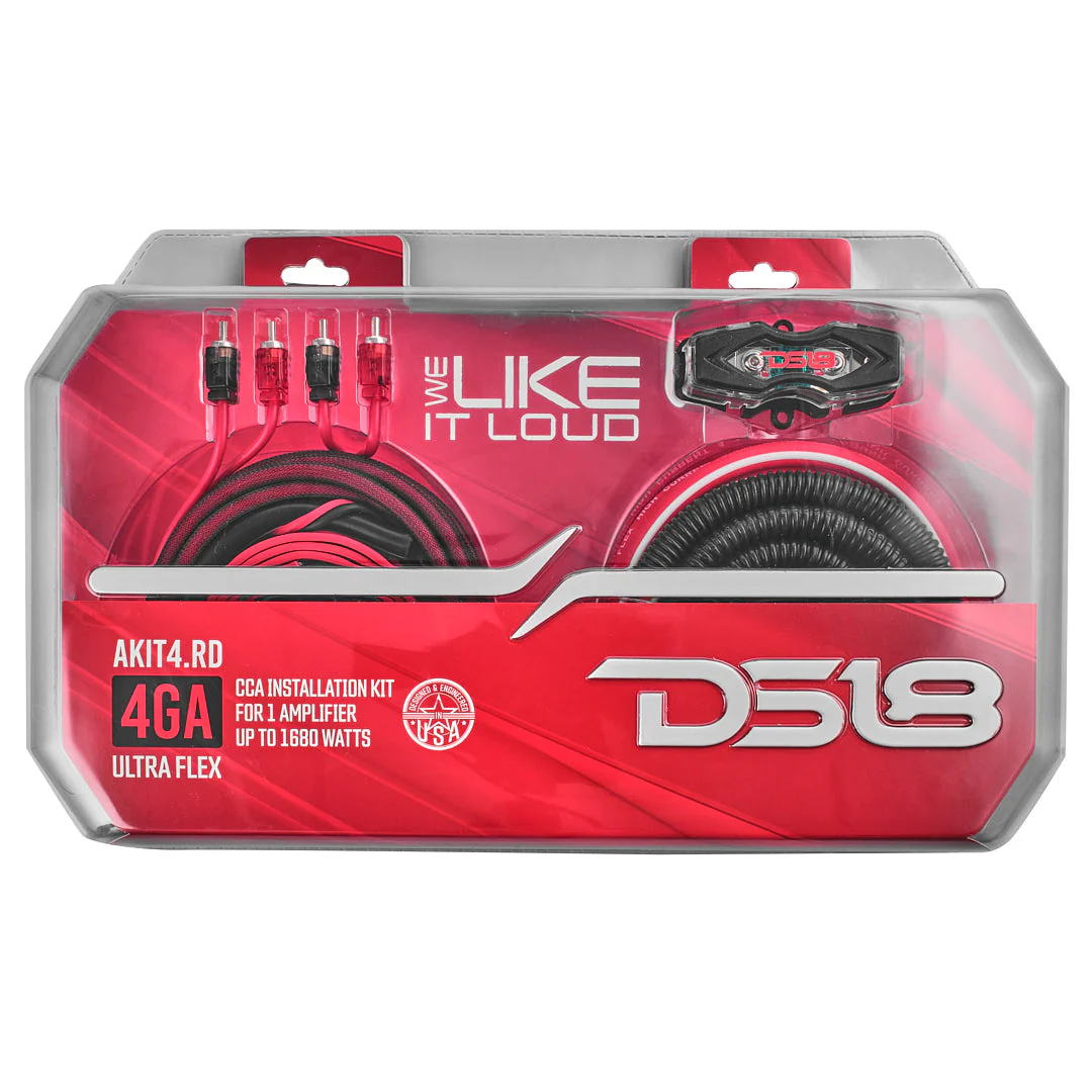 4-GA Amplifier Installation Kit - RED - Image 5