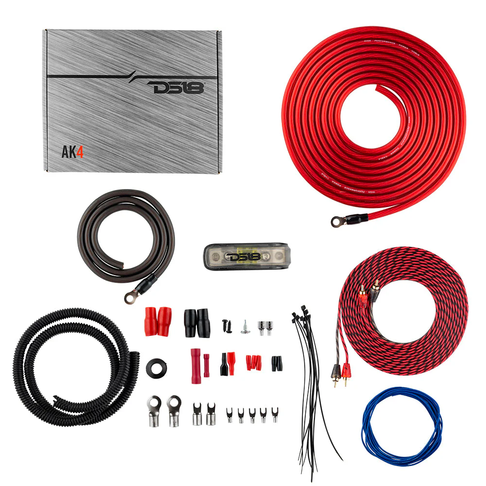 4-GA CCA Amplifier Installation Kit - RED - Image 2