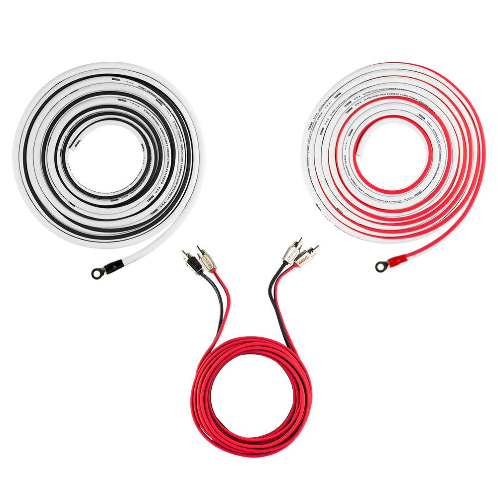 4-GA Marine Tinned OFC Amplifier Installation Kit - WHITE - Image 3
