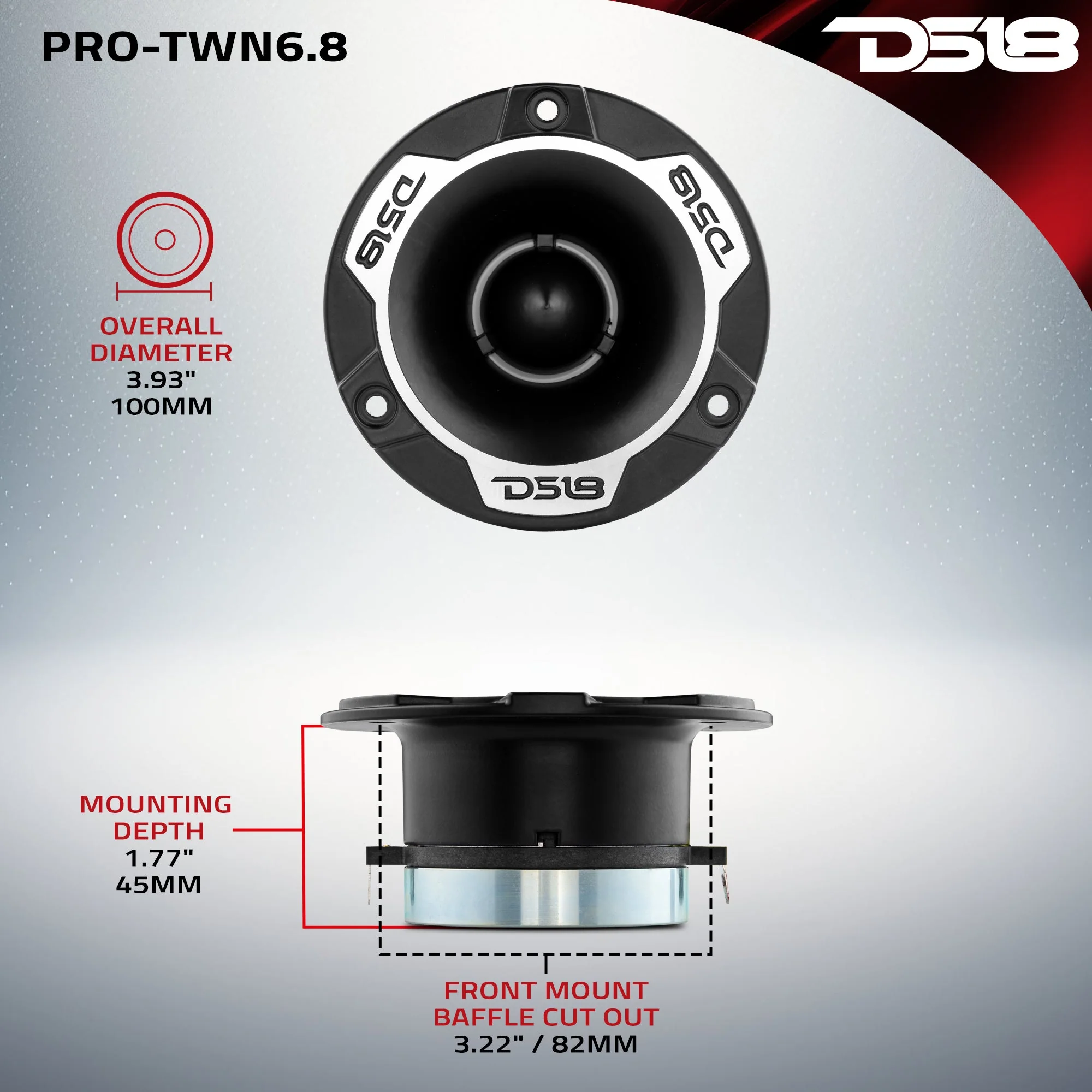 4" High Compression Neodymium Tweeter | 150W 1.25" Polyimide 8-Ohm Vc - Image 6
