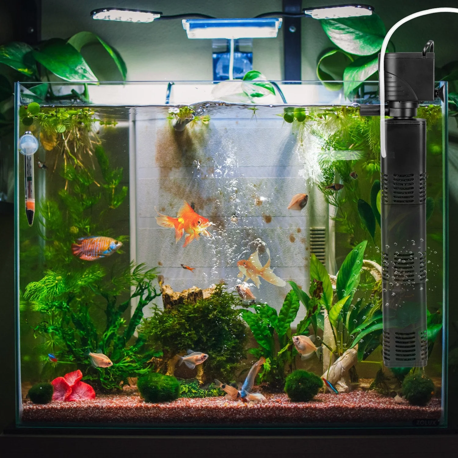 4 in 1 Submersible Aquarium Filter for 60 to 160Gallon Fish Tank Powerful Internal Fish Tank Filter with Biochemical Cotton Filter For Saltwater Fresh - Image 2