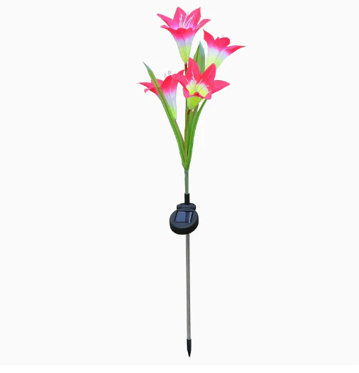 4-Pack Solar Powered Garden Flowers with Lights - Waterproof, Easy Install, No Wiring Needed - Image 11