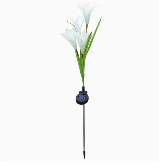 4-Pack Solar Powered Garden Flowers with Lights - Waterproof, Easy Install, No Wiring Needed - Image 12