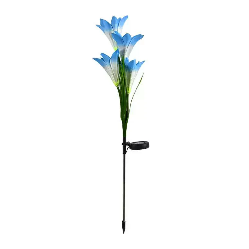 4-Pack Solar Powered Garden Flowers with Lights - Waterproof, Easy Install, No Wiring Needed - Image 9