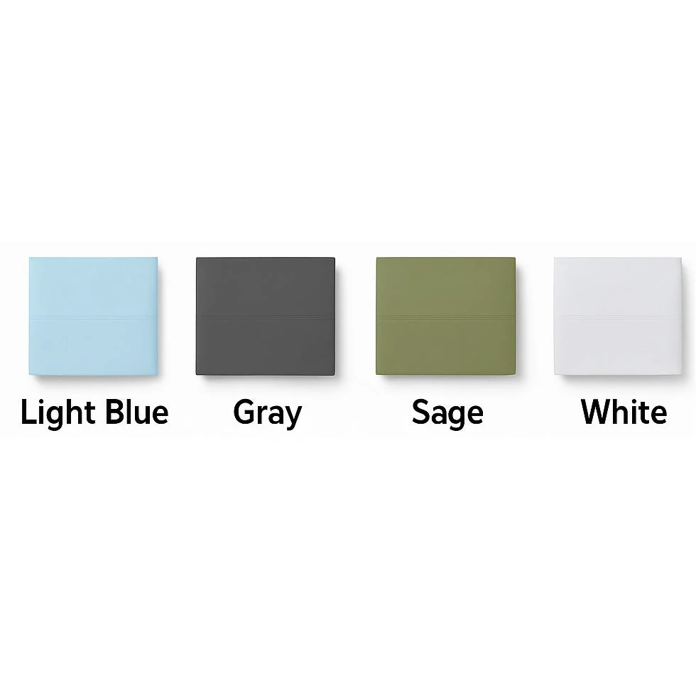 4-Piece 100% Cotton Solid Sheet Set – 300 Thread Count, Luxury Extra Soft - Image 8
