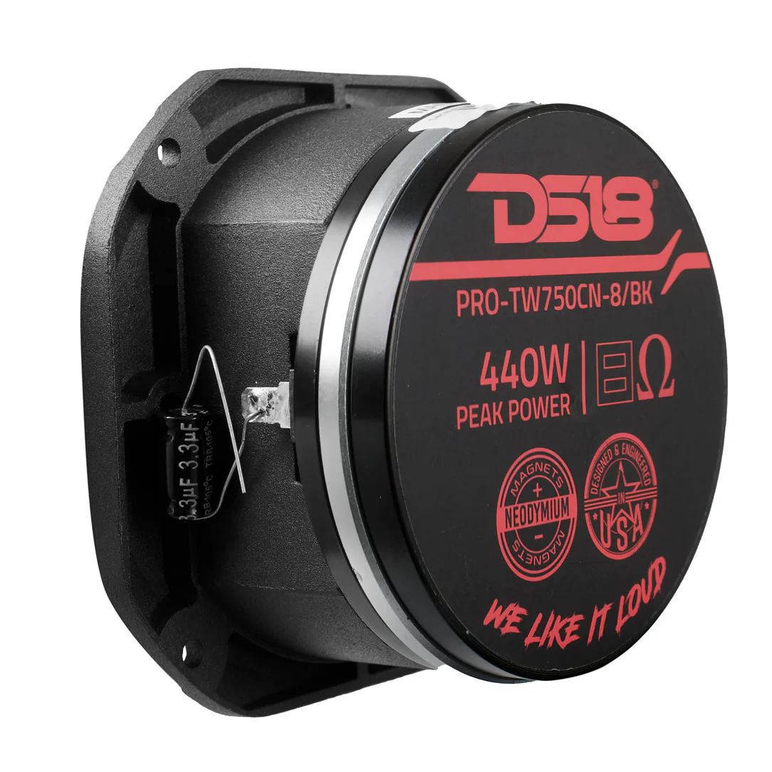 4" Super Bullet Tweeter with 1.5" Titanium Voice Coil Neodymium Magnet 220 Watts 8-Ohm - Image 4