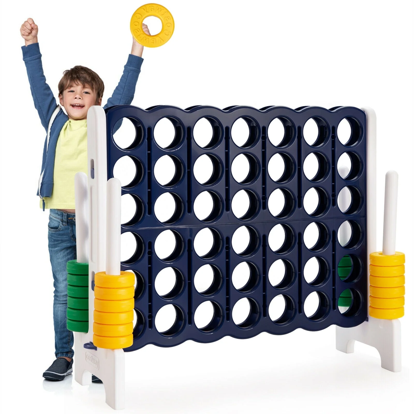 4-to-Score 4 in A Row Giant Game Set for Kids Adults Family Fun - Image 7